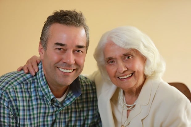 Marie Brown and her son, Paul